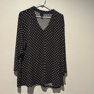 Long sleeve tunic blouse